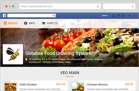facebook menu